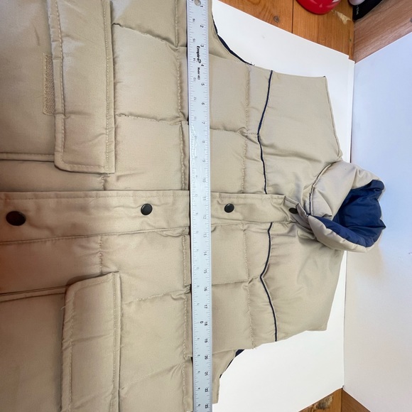 Vtg. Alaska Down And Leather Vest Sz-M Puffer Goodedown Zipper/Snap Buttons - Picture 11 of 16